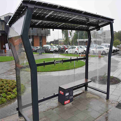 Solar Bus Station by Bright Solar for Off-Grid Transit Lighting and Shelters