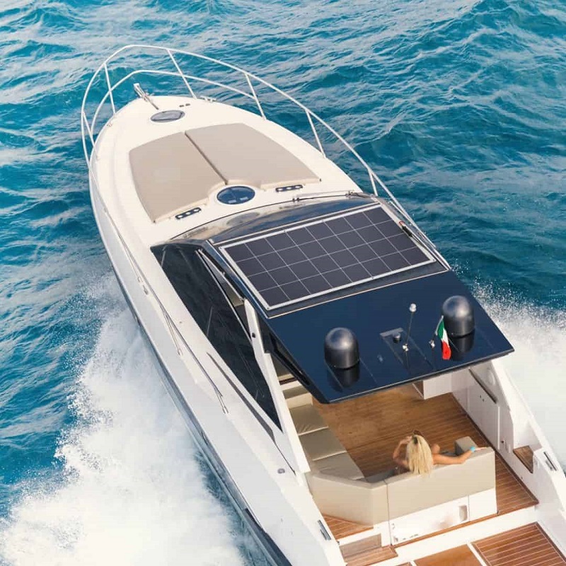 Project: Italy Marine 2018 – 200W*1pcs flexible Solar Panel